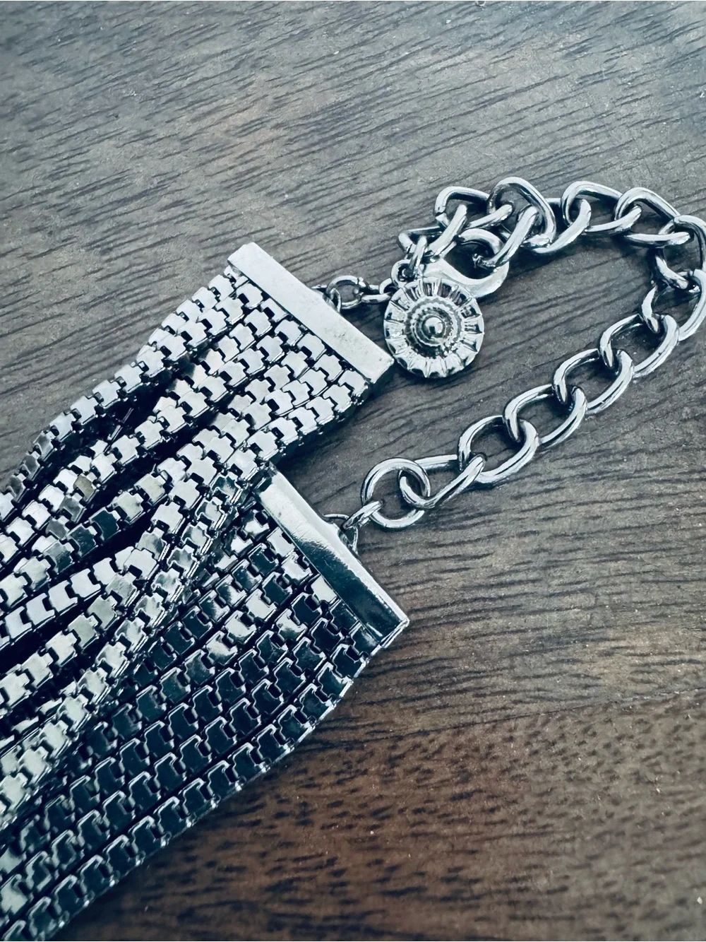 Waterfall Long Chain Statement Necklace - Picture 4 of 4